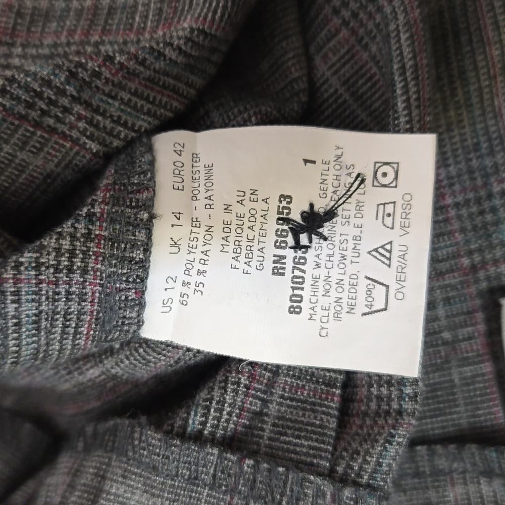 Plaid Crop Trousers - Picture 7 of 9